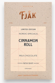 Fjak Cinnamon Roll Milk Chocolate Bar, 2.11 oz.