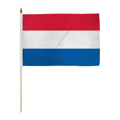 The Netherlands Flag, 12" x  18"