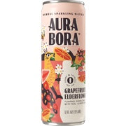 Aura Bora Grapefruit Elderflower Sparkling Water, 12 oz.