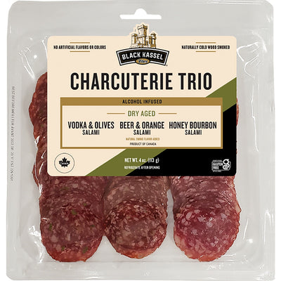 Black Kassel Alcohol Salami Trio, 4 oz.