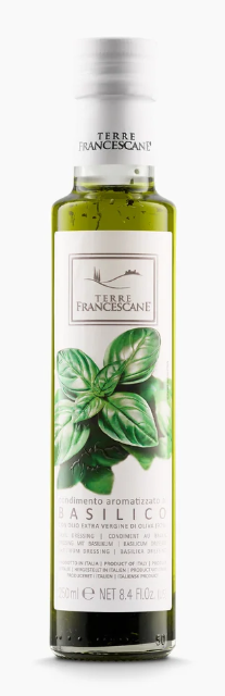 Terre Francescane Basil Infused EVOO, 8.5oz (250ml)