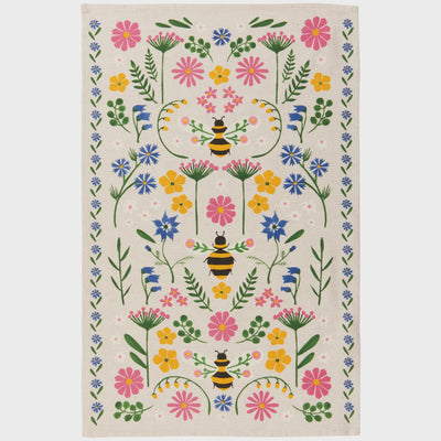 Bee Garden Printed Towel