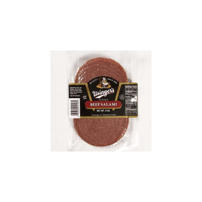 Usinger's Sliced Beef Salami with Garlic, 6 oz.