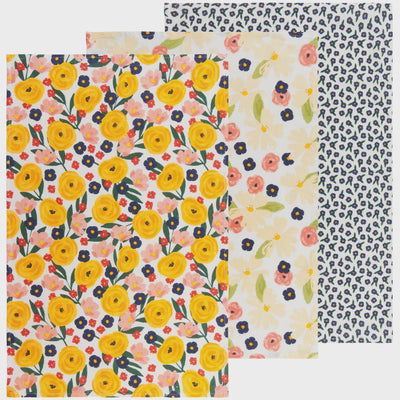 Full Bloom Bakers Floursack Towels, Set of 3