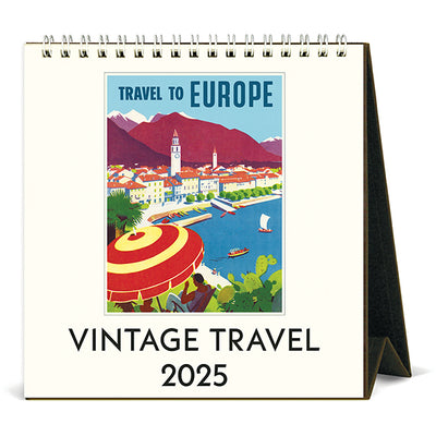 Vintage Travel Desk Calendar