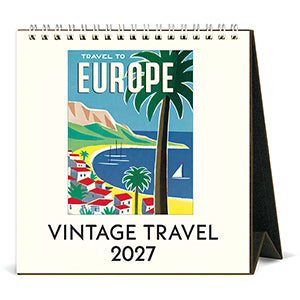 Vintage Travel Desk Calendar