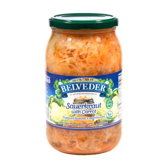 Belveder Sauerkraut w/ Carrot, 32 oz