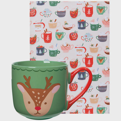 Cozy Cups Mug and Dishtowel Set