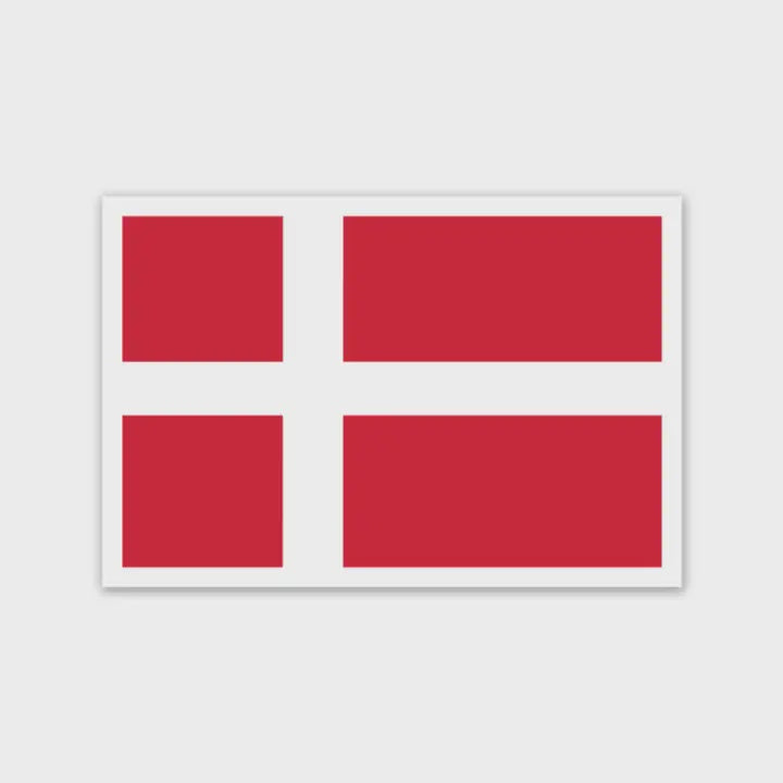 Danish Flag Sticker