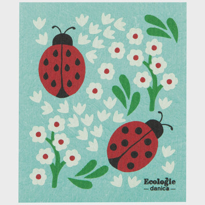 Ladybugs Swedish Cellulose Dishcloth