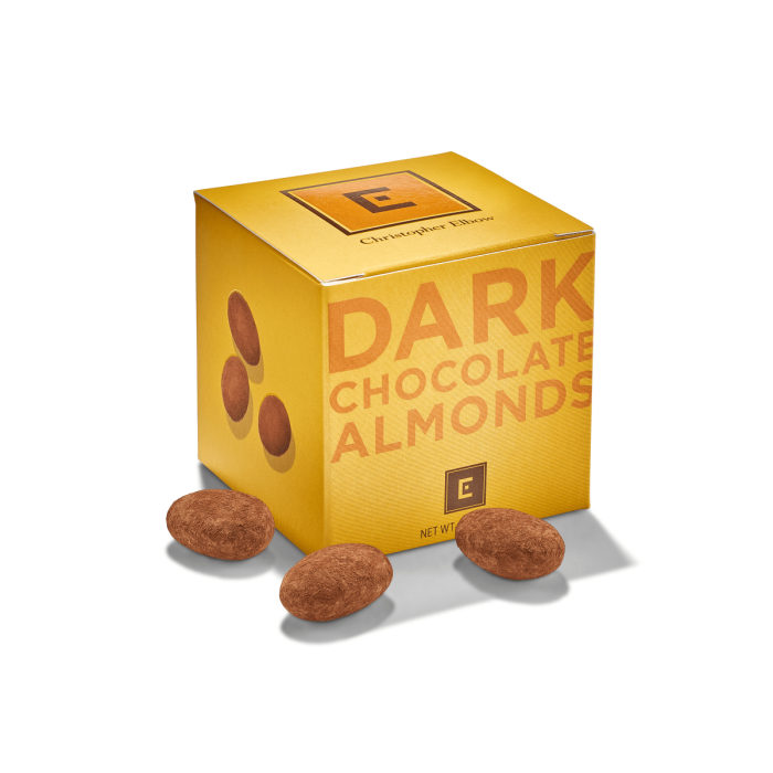 Christopher Elbow Dark Chocolate Almonds, 7 oz.