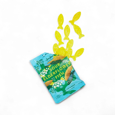 Sour Elderflower Fish - Swedish Candy 5.2oz (150g)