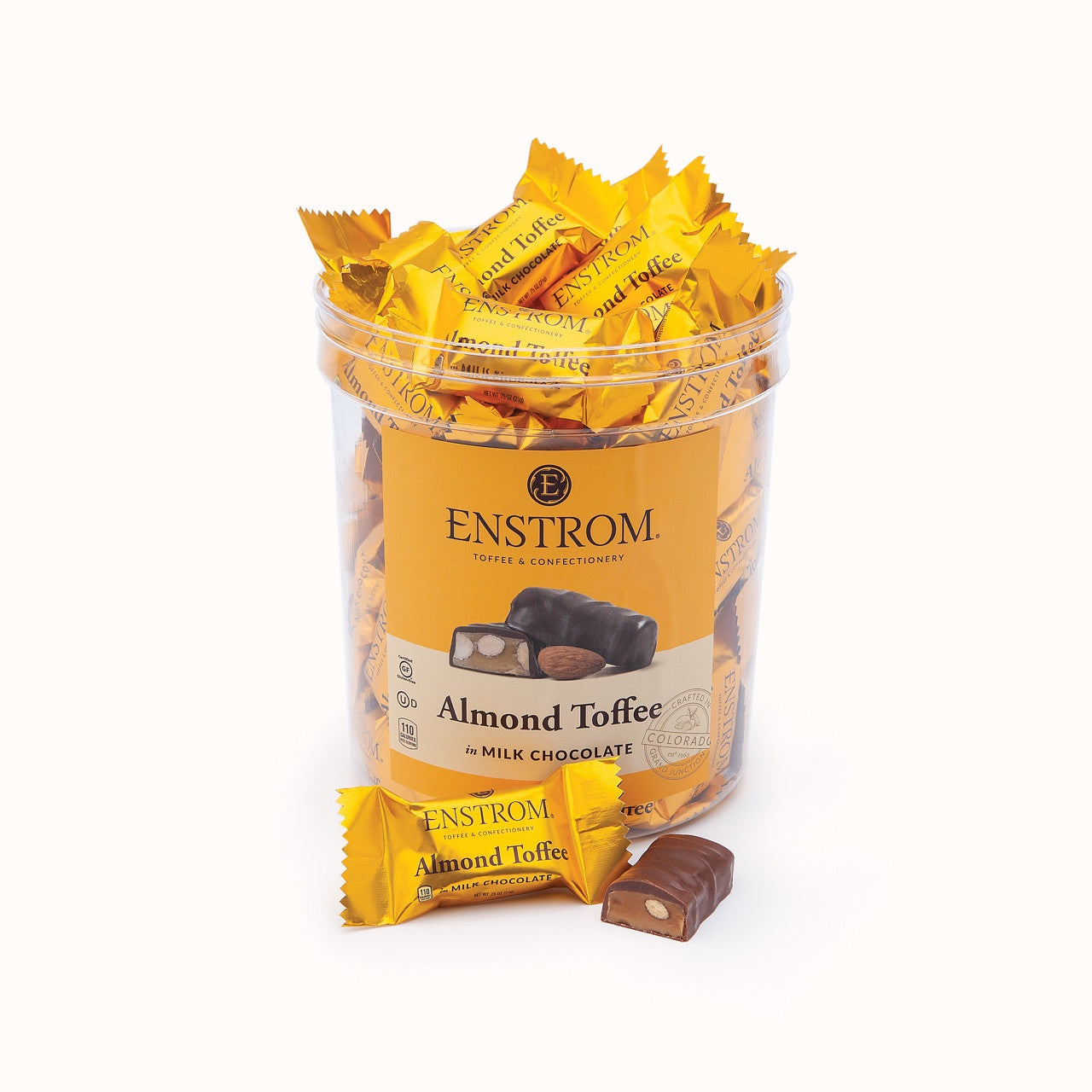 Enstrom Milk Chocolate Almond Toffee Singles, 0.75 oz.