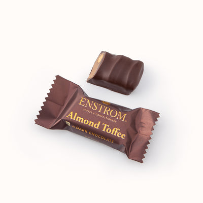 Enstrom Dark Chocolate Almond Toffee Singles, 0.75 oz.