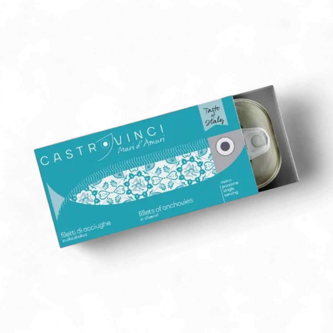 Castrovinci Anchovy Fillets in Olive Oil - 1.7oz