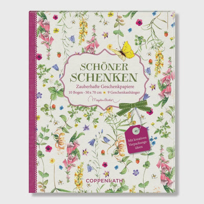 Garden Flowers Floral Wrapping Paper Book