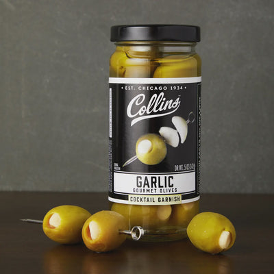 Collins Garlic Cocktail Olives 4.5oz
