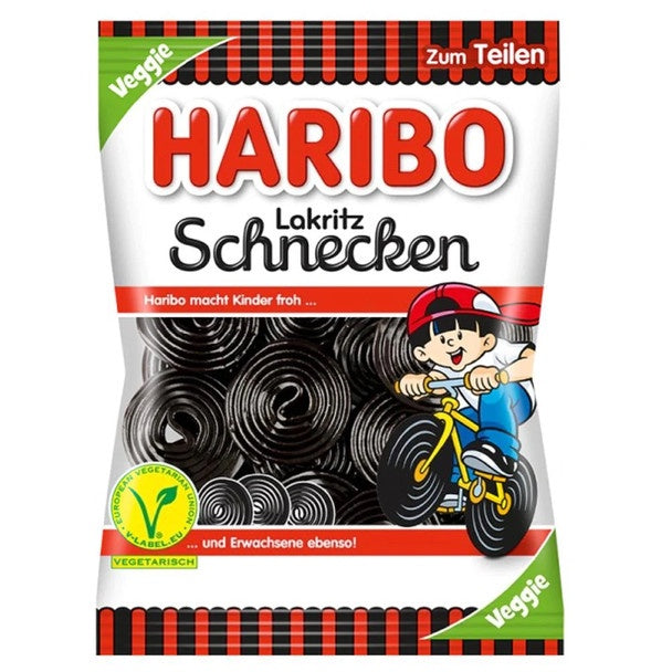Haribo Licorice Wheels 175g