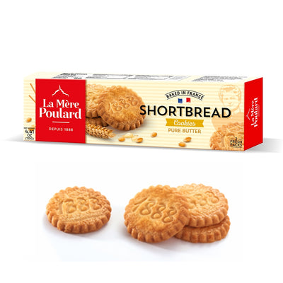 La Mere Poulard Pure Butter Cookies Shortbread, 4.41 oz.