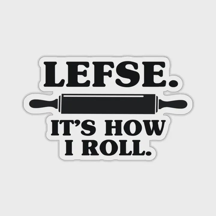 Lefse It's How I Roll Sticker