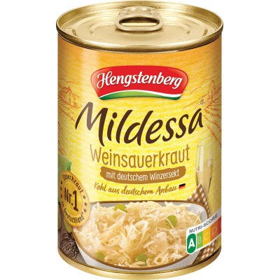 Hengstenberg Mildessa Sauerkraut with Sparkling Wine, 14.4 oz.