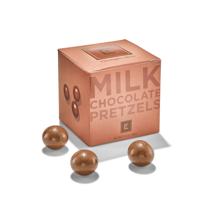 Christopher Elbow Milk Chocolate Pretzels, 3.5 oz