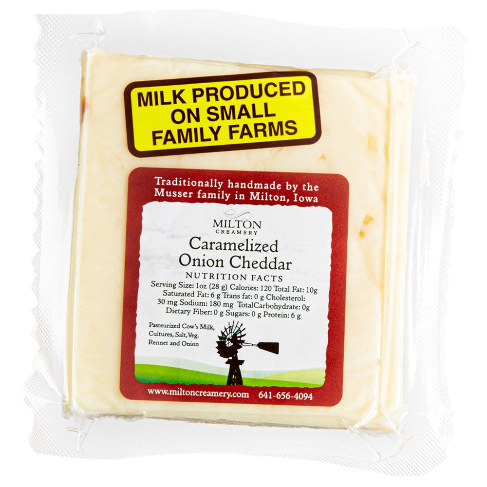 Milton Creamery Caramelized Onion Cheddar, 6 oz.