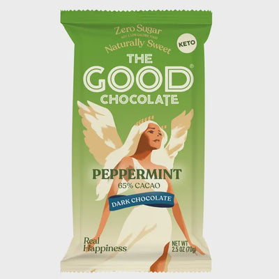 The Good Chocolate Mint Dark Chocolate Bar, 2.5 oz.