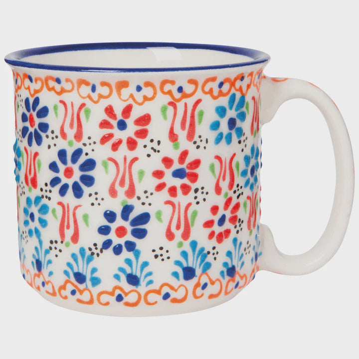 White Multi Evani 12oz Mug