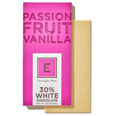 Christopher Elbow Passion Fruit Vanilla White Chocolate Bar, 2.65 oz.