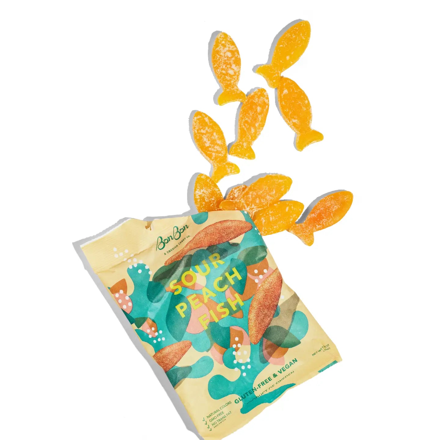 Sour Peach Fish - Swedish Candy 5.2oz (150g)