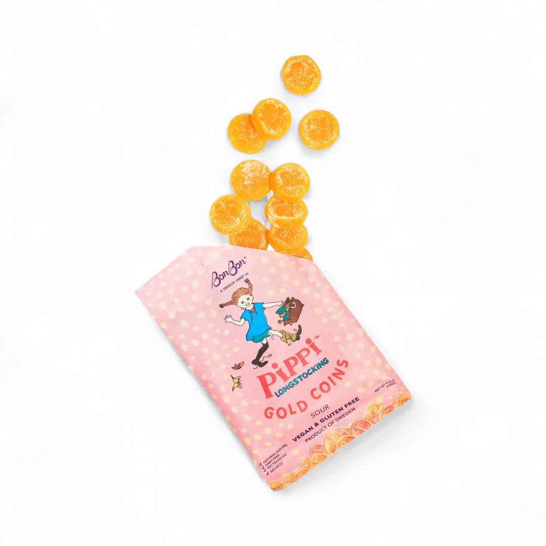 Pippi Longstocking Gold Coins - Swedish Candy 4.2oz (120g)