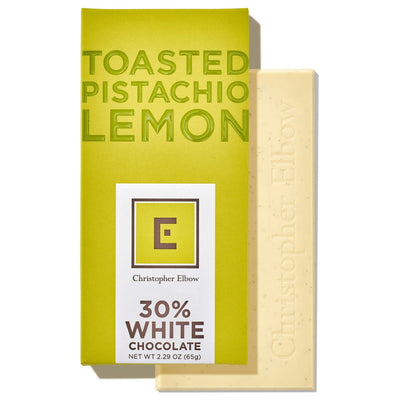 Christopher Elbow Lemon Pistachio White Chocolate Bar, 2.65 oz.