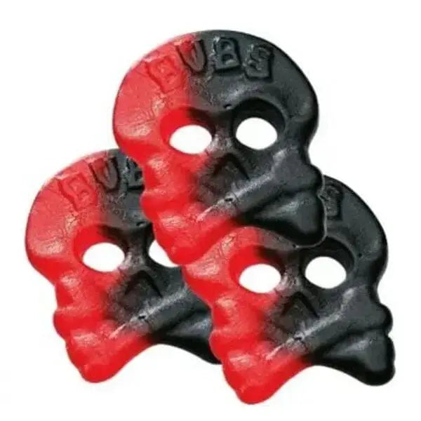 BUBS Godis: Raspberry Liquorice Skulls, 90 gr