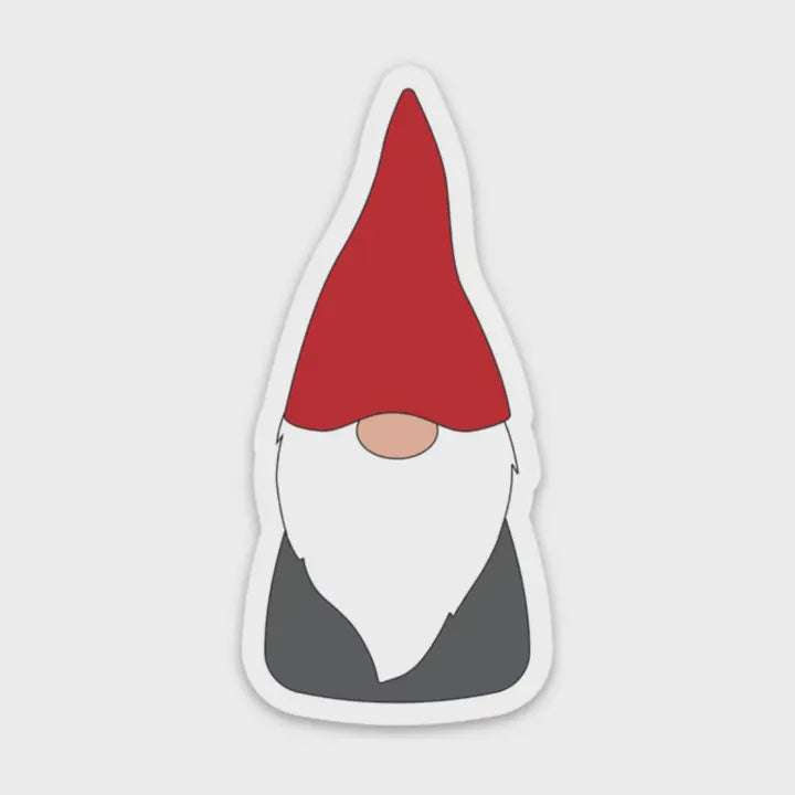 Red Hat Scandinavian Gnome Sticker