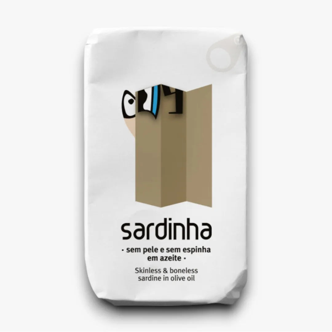 Skinless and boneless sardine in olive oil