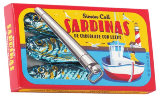 Simon Coll Milk Chocolate Sardines, .85 oz.