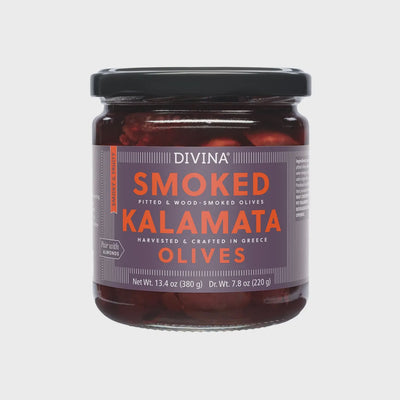 Divina Smoked Kalamata Olives, 7.8 oz