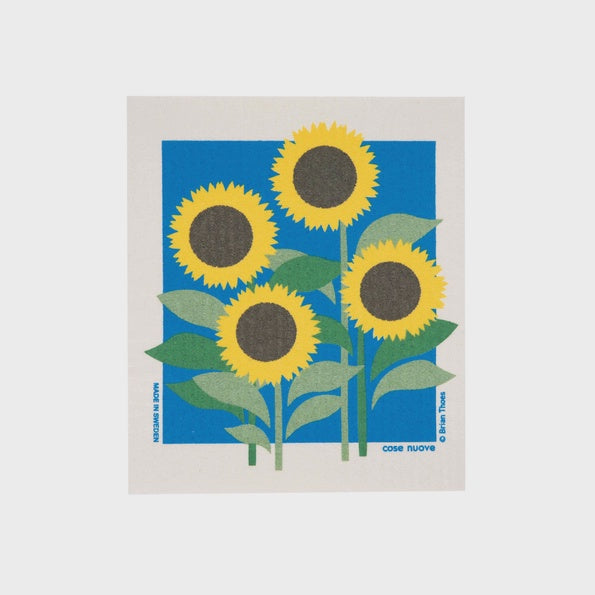 Sunflower Field Swedish Cellulose Dishcloth