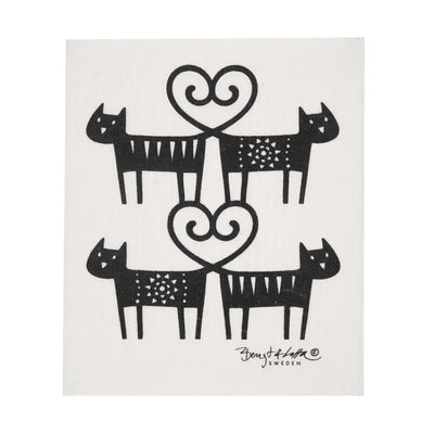 BL Cat Lovers Swedish Cellulose Dishcloth