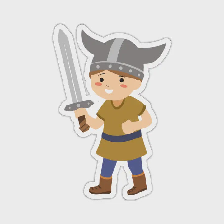 Viking Boy Sticker