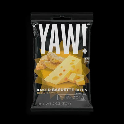YAW! Cheese Flavored Baked Baguette Bites, 2 oz.