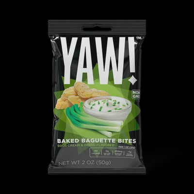 YAW! Sour Cream & Onion Baked Baguette Bites, 2 oz.