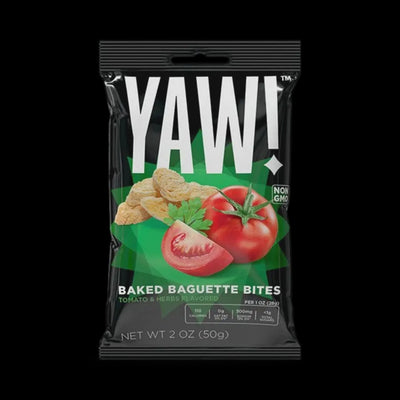 YAW! Tomato & Herb Baked Baguette Bites, 2 oz.
