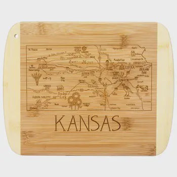 A Slice of Life Kansas Cutting Board