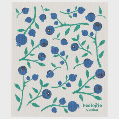 Blueberries (by Now) Swedish cellulose Dishcloth