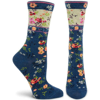 Ozone Mona Linen Socks, Navy