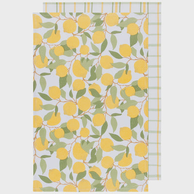 Lemons Tea Towels, set of 2