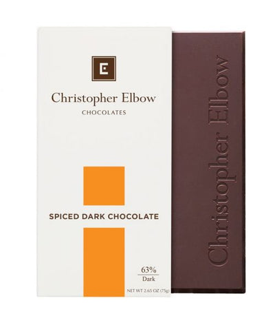 Christopher Elbow Spiced Dark Chocolate Bar, 2.65 oz.