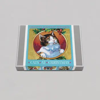 Cats at Christmas Card Box